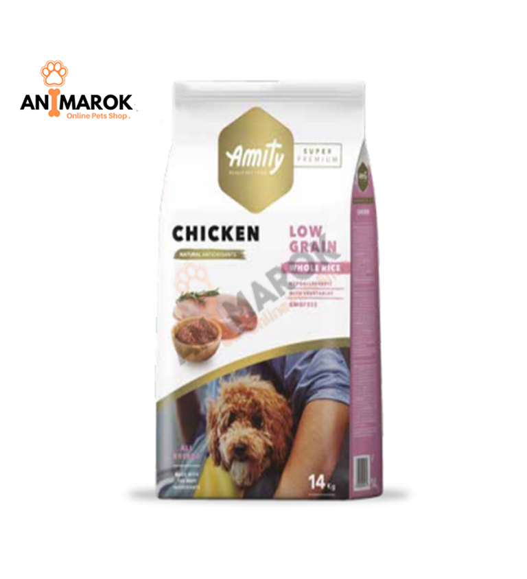 AMITY Dog Low Grain Poulet Adulte