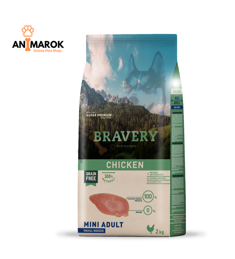 BRAVERY Poulet chien mini adulte