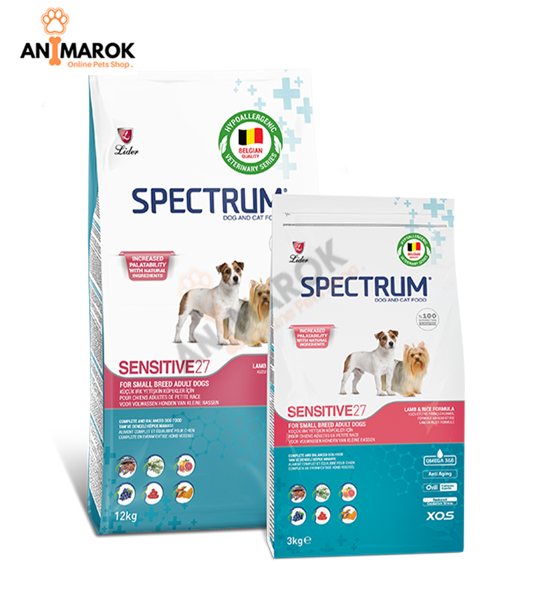 SPECTRUM SENSITIVE 27 – Aliments pour Chiens Adultes de Petite Race