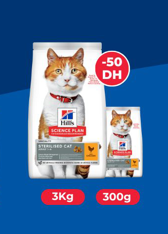 Promo Hills stérilisé adulte poulet 3kg