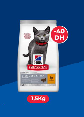 Promo hills stérilise kitten poulet 1.5kg