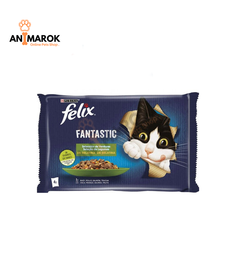PURINA FELIX FANTASTIC Sélection de Verduras en Gelée