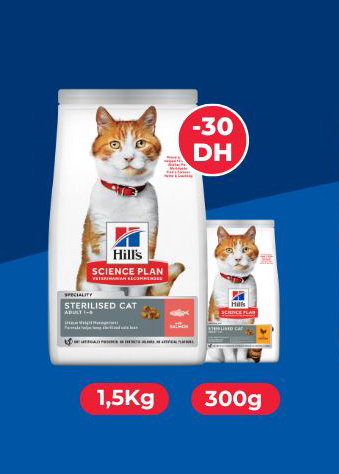 Promo Hills stérilise adulte saumon 1.5kg