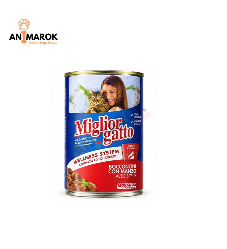 MIGLIOR GATTO Wellness System – Pâtée pour Chat Adulte