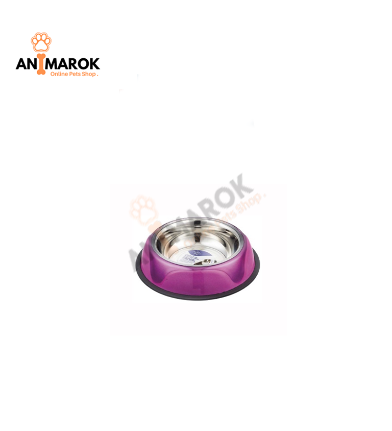 Leopet Gamelle antidérapant en inox Onde
