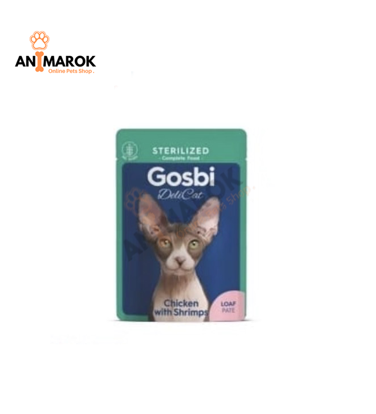 Gosbi Delicat Sterilized Chicken with Shrimps – Pâtée