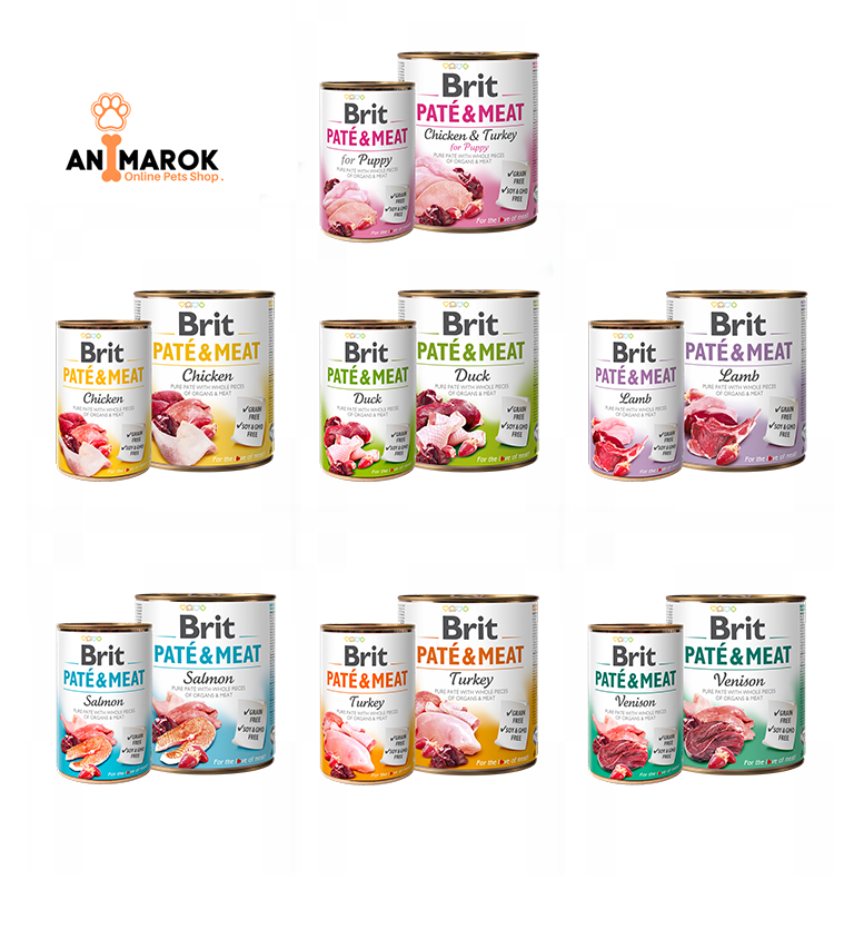 BRIT PATÉ & MEAT – Alimentation Humide Premium pour Chiens