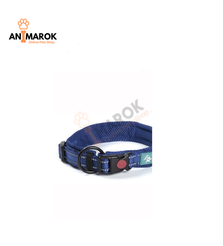 Leopet collier en nylon et maille bleu