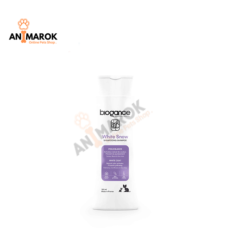 BIOGANCE Shampoing Poils Blancs Chat (White Snow) 150 ml