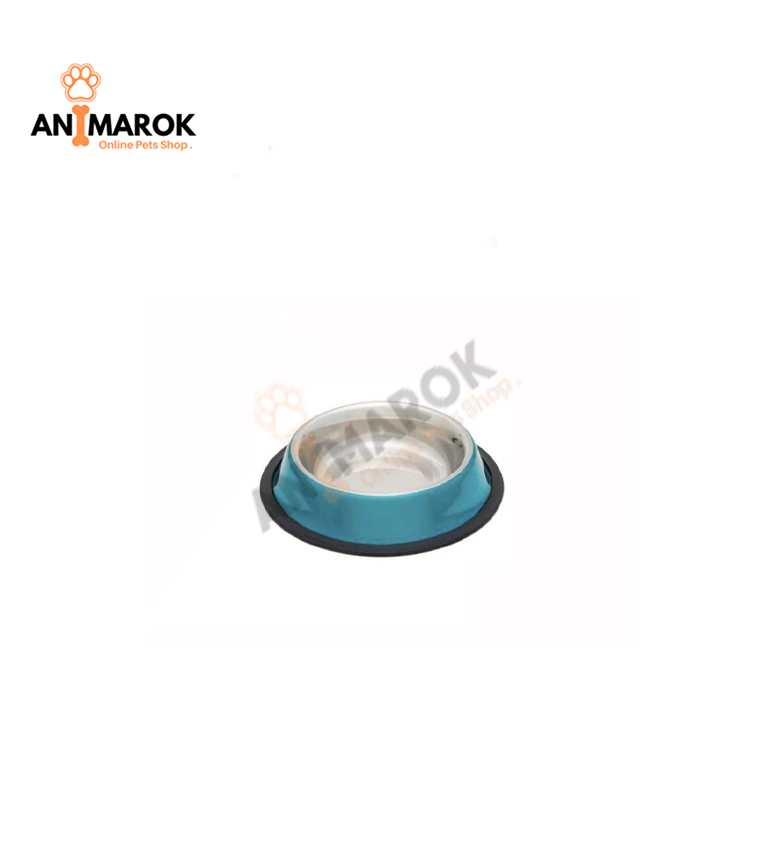 Leopet Gamelle antidérapant en inox Glow