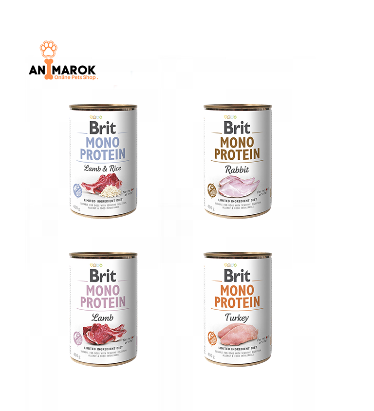 BRIT MONO PROTEIN – Alimentation Humide Monoprotéique pour Chiens