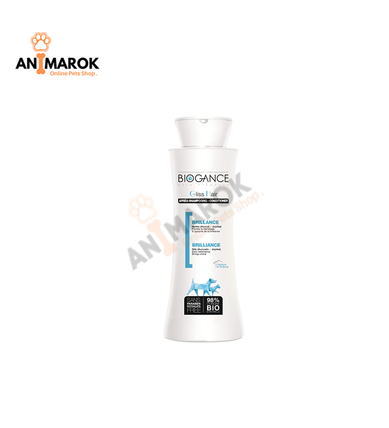 BIOGANCE  Après Shampoing Brillance pour chat et chien( Gliss Hair Conditioner) 250ML