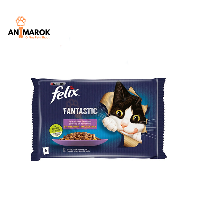 PURINA FELIX FANTASTIC – Sélections Favorites en Gelée