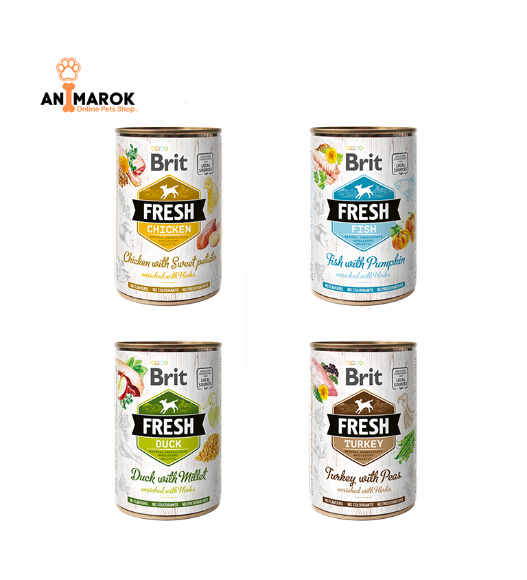 BRIT FRESH – Pâtée Premium aux Ingrédients Frais pour Chiens