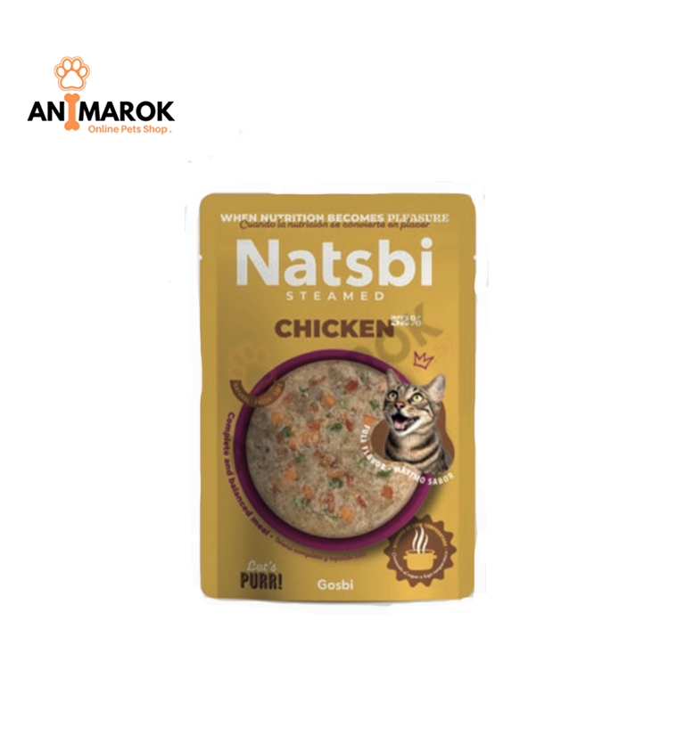 🐱 Gosbi Natsbi Steamed Chicken pour Chat –Pâtés